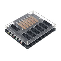 EUR SCART Distributor 6 IN 1 OUT Manual SCART Converter Acrylic Case Practical Gaming Accessory