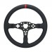 33CM/13" Racing Steering Wheel (Fully Covered with Cow Leather) PC SIM Racing Accessory for MOZA R5