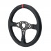 33CM/13" Racing Steering Wheel (Fully Covered with Cow Leather) PC SIM Racing Accessory for MOZA R5