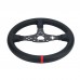 33CM/13" Racing Steering Wheel (Fully Covered with Cow Leather) PC SIM Racing Accessory for MOZA R5