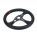 33CM/13" Racing Steering Wheel (Fully Covered with Cow Leather) PC SIM Racing Accessory for MOZA R5