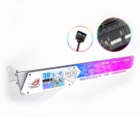 ROG STRIX 5V 3-Pin GPU Bracket Republic of Gamers 2.2" Screen (White) for 30/40 Series Graphics Card