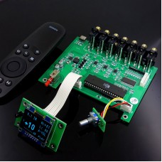 F11 M62446 5.1 Preamplifier Board Finished Preamp Board 6CH Independently Controlled OLED Display