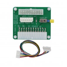 20/24Pin PC Power Connector to Sega NAOMI/NAMCO Power Breakout Board Conversion Cabinet Module