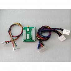 20/24Pin PC Power Connector Power Breakout Board Conversion Cabinet Module with NAMCO and NAOMI Connection Cables
