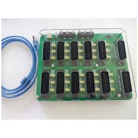 New EUR Automatic 10 Input 1 Output SCART Distributor Converter Automatic Divider Converting Board Device
