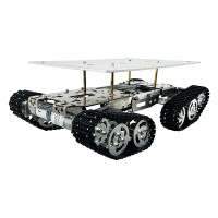 TS800S Two-Tier Tank Chassis Obstacle Crossing Robot Chassis Unassembled Load Capacity 12Kg/26.5Lb