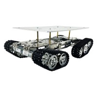 TS800S Two-Tier Tank Chassis Obstacle Crossing Robot Chassis Unassembled Load Capacity 12Kg/26.5Lb