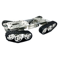 TS800S One-Tier Tank Chassis Obstacle Crossing Robot Car Chassis Unassembled with RC Controller Kit