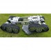 TS800S One-Tier Tank Chassis Obstacle Crossing Robot Car Chassis Unassembled with RC Controller Kit