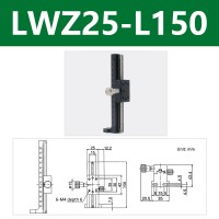 LWZ25-L150 Z Axis Fine-Tuning Sliding Table Vertical Lifting Manual Sliding Table Travel 130MM/5.1"