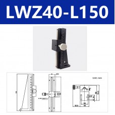 LWZ40-L150 Z Axis Fine-Tuning Sliding Table Vertical Lifting Manual Sliding Table Travel 100MM/3.9"