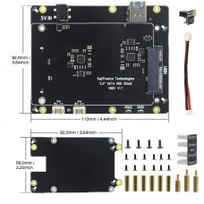 X883 High Performance Storage Expansion Board for Raspberry Pi 4 Dual 2.5inch SATA HDD/SSD Shield