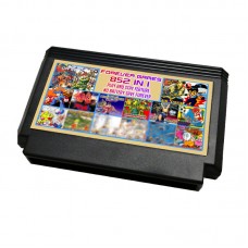 New FC852 in 1 (405+447) Game Cartridge for 60Pins Game Cart 1024Mbit Flash Chip in Use (Black)