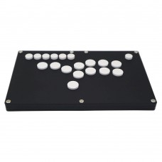 Black Frosted Panel with White Button Game Controller for Arcade Game Console Joystick - PC Version