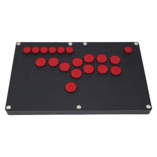 Black Frosted Panel with Red Button Game Controller for Arcade Game Console Joystick - PC Version