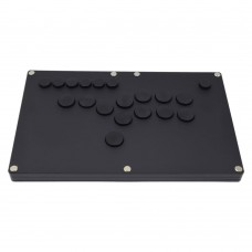 Black Frosted Panel with Black Button Game Controller for Arcade Game Console Joystick - PC Version