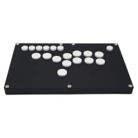 Black Frosted Panel with White Button Game Controller for Arcade Game Console Joystick - for PS4 Version