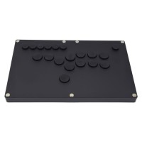 Black Frosted Panel with Black Button Game Controller for Arcade Game Console Joystick - for PS4 Version