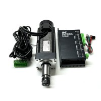 HQUDJ ER16 48V 400W Spindle Motor with High Torque + BLDC Motor Driver for Metal Drilling