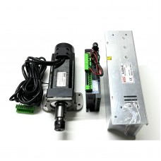 HQUDJ ER16 48V 400W Spindle Motor with High Torque + BLDC Motor Driver + 600W Power Supply + Fixture