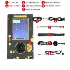 Portapack H2 Plus with Five Antennas Software Defined Radio Module for HackRF One Expansion Board