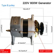 220V 800W AC Brushless Generator Small Permanent Magnet Generator Pure Copper Wire for for Home Lighting