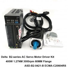 Delta 400W ECMA-C20604RS Servo Motor + ASD-B2-0421-B Motor Driver + Power Cable + 3M/9.8FT Encoder Cable