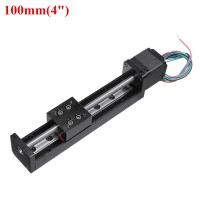 T6*2 100MM/4" T-Type Lead Screw Mini Sliding Table Linear Stage Transport Guide Platform