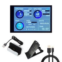 3.5" IPS Screen Mini IPS Monitor Type C Computer Secondary Screen (w/ Type-C Base) Free of AIDA64