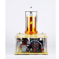 220V PLLSSTC Tesla Coil Finished Musical Tesla Coil Toy Plasma Speakers with Aluminum Alloy Carry Case