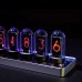 HamGeek IPS RGB Pseudo Glow Tube Clock Desktop Clock Creative Decoration with Aluminum Alloy Base