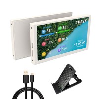 5" 800x480 IPS Screen IPS Monitor Type-C Computer Case Secondary Screen (Standard Version White Shell) Free of AIDA64
