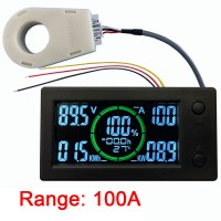 WLS-MVA050 100A LCD Display Coulometer High Performance Current Voltage Power Electric Energy Meter