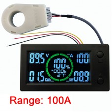 WLS-MVA050 100A LCD Display Coulometer High Performance Current Voltage Power Electric Energy Meter