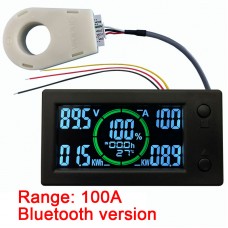 WLS-MVA050 100A LCD Display Coulometer with Bluetooth APP Current Voltage Power Electric Energy Meter