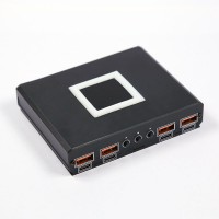 400W 4-Way Full Protocol Desktop Charger PD+QC3.0 SW3518 Buck Module with 1.54" IPS Screen Display