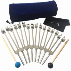 8PCS Tuning Fork 126.22 & 136.10 & 141.27 & 194.18 & 172.06 & 210.42 & 221.23 & 272.20 for Teaching Aid