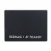 REDMAG 1.8" Reader RED SSD Card Reader for Windows Apple OS + USB 3.0 Data Line             