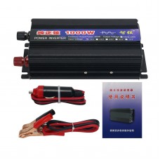 1000W Pure Sine Wave Power Inverter Single Digital Screen (12V to 220V) for Home Vehicle Uses