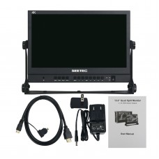 SEETEC ATEM156 Director Monitor 4-Way HDMI Output Quad Split Display for Livestreaming ATEM Mini