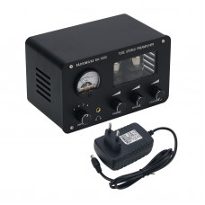 SA-1000 PJ MIAOLAI Hifi Audio Amplifier 4 Input 2 Output Electric Tube Stereo Preamplifier (Black)