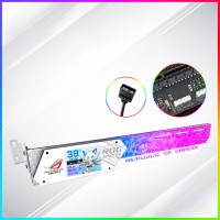 5V 2.2inch 30 Series White LCD Display GPU Holder with 3pin Interface for Aida64 Software Real-time Monitor of Temperature
