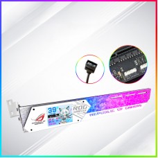 5V 2.2inch 30 Series White LCD Display GPU Holder with 3pin Interface for Aida64 Software Real-time Monitor of Temperature