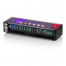 VFD16 4-In-1 VFD Flip Clock (Fluorescent Green) Wifi Timing + Timer + VU Meter + Music Rhythm Light