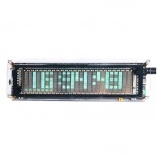 JVFD2515 Voice-Controlled Music Spectrum VFD Clock Rhythm Light Adjustable Brightness Gain 5-12V Input
