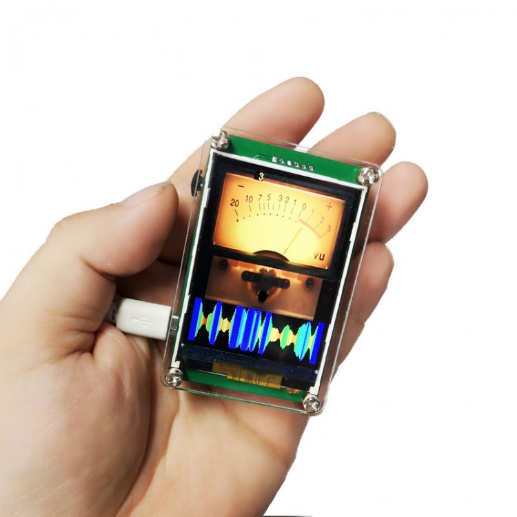 GEEKTONE 2.4" BatteryPowered Nixie Tube Clock VU Meter Voice