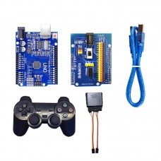 Expansion Board & Motherboard & Remote Controller (Wired Receiver) for Arduino UNO R3 Robotic Arm