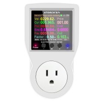 ATORCH S1 3680W Wifi Electric Energy Meter Power Socket Multi-energy Monitoring Meter 2.4" Display