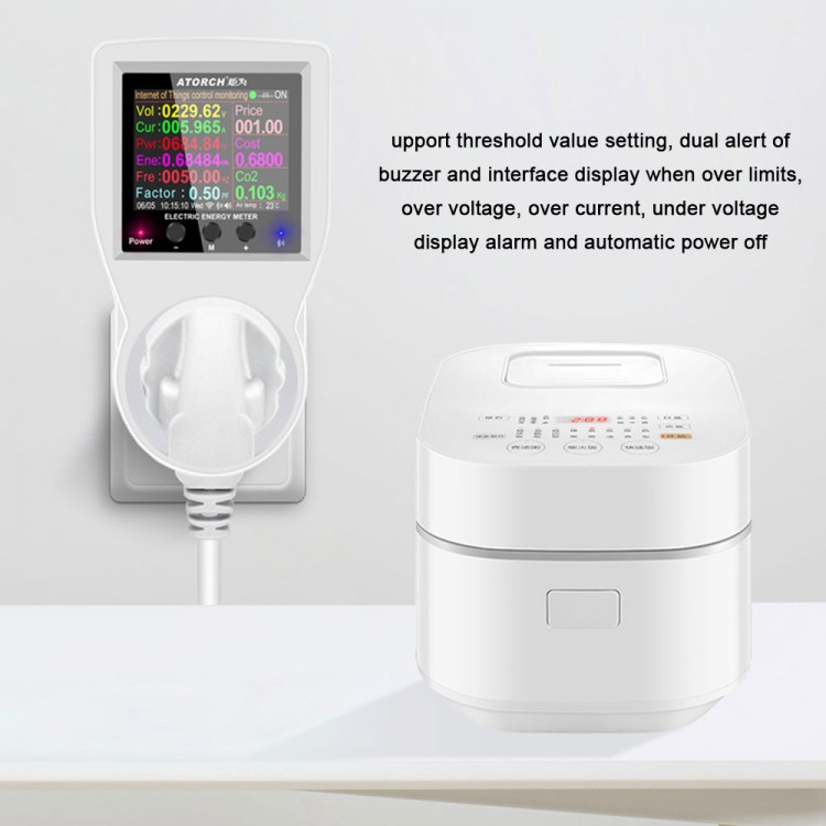 ATORCH S1 3680W Wifi Electric Energy Meter Power Socket Multienergy